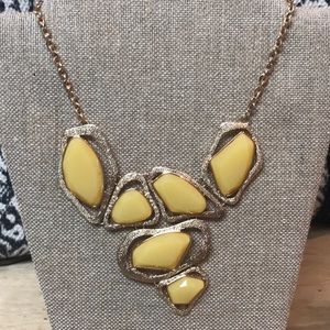 Costume jewelry- Yellow Stones necklace